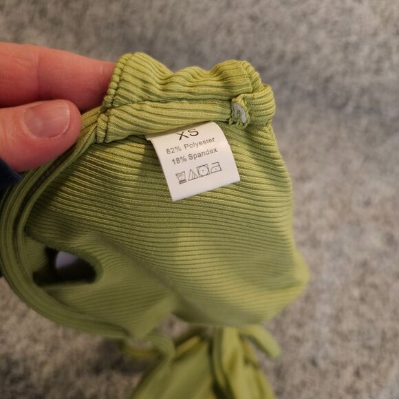 New Green Underwire Triangle Bikini Spaghetti Pushup Swimsuit Cheeky Two Piece - Picture 8 of 9